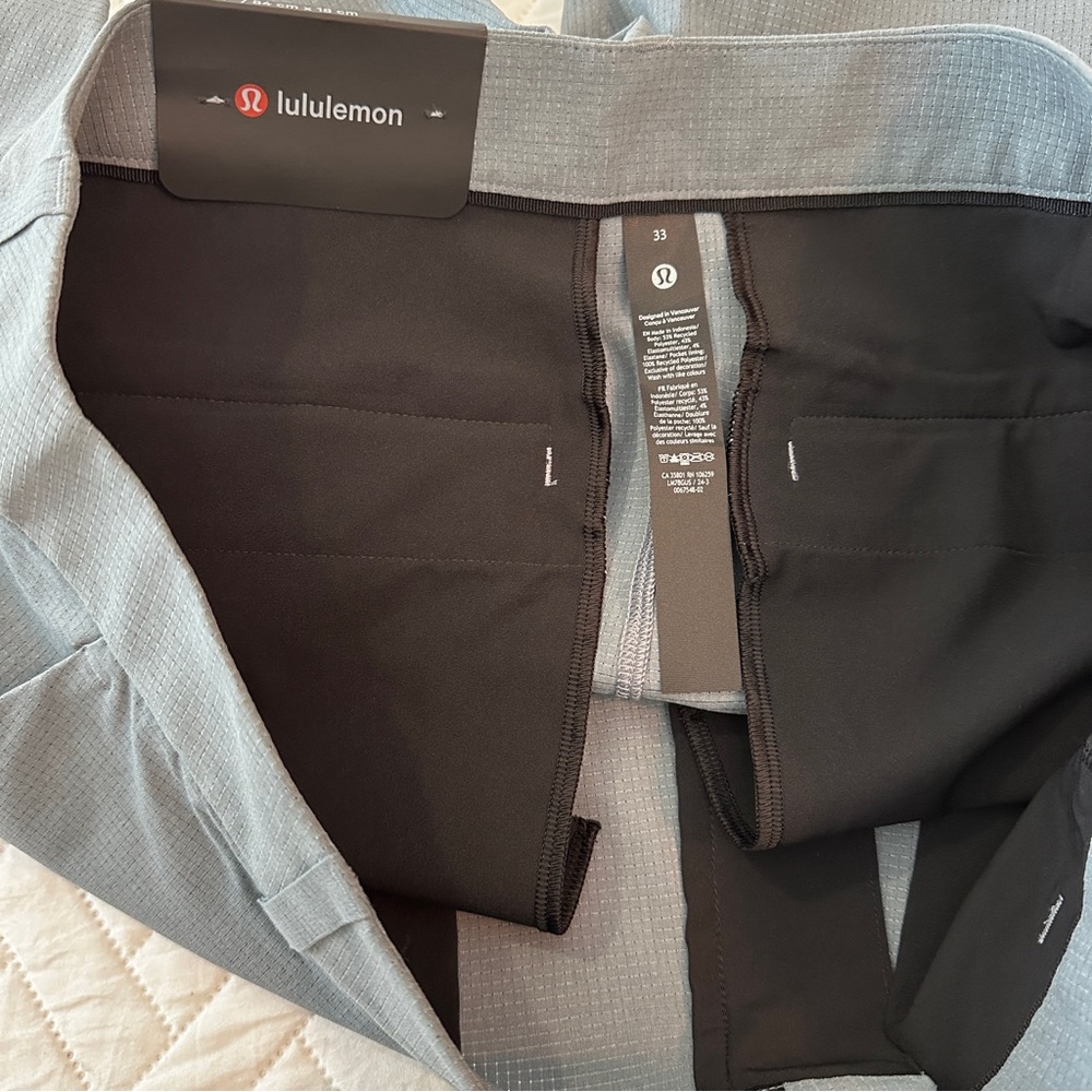 Lululemon ABC Classic Fit 7” Short 33 WovenAir Belgian Blue Performance Golf - Picture 13 of 15